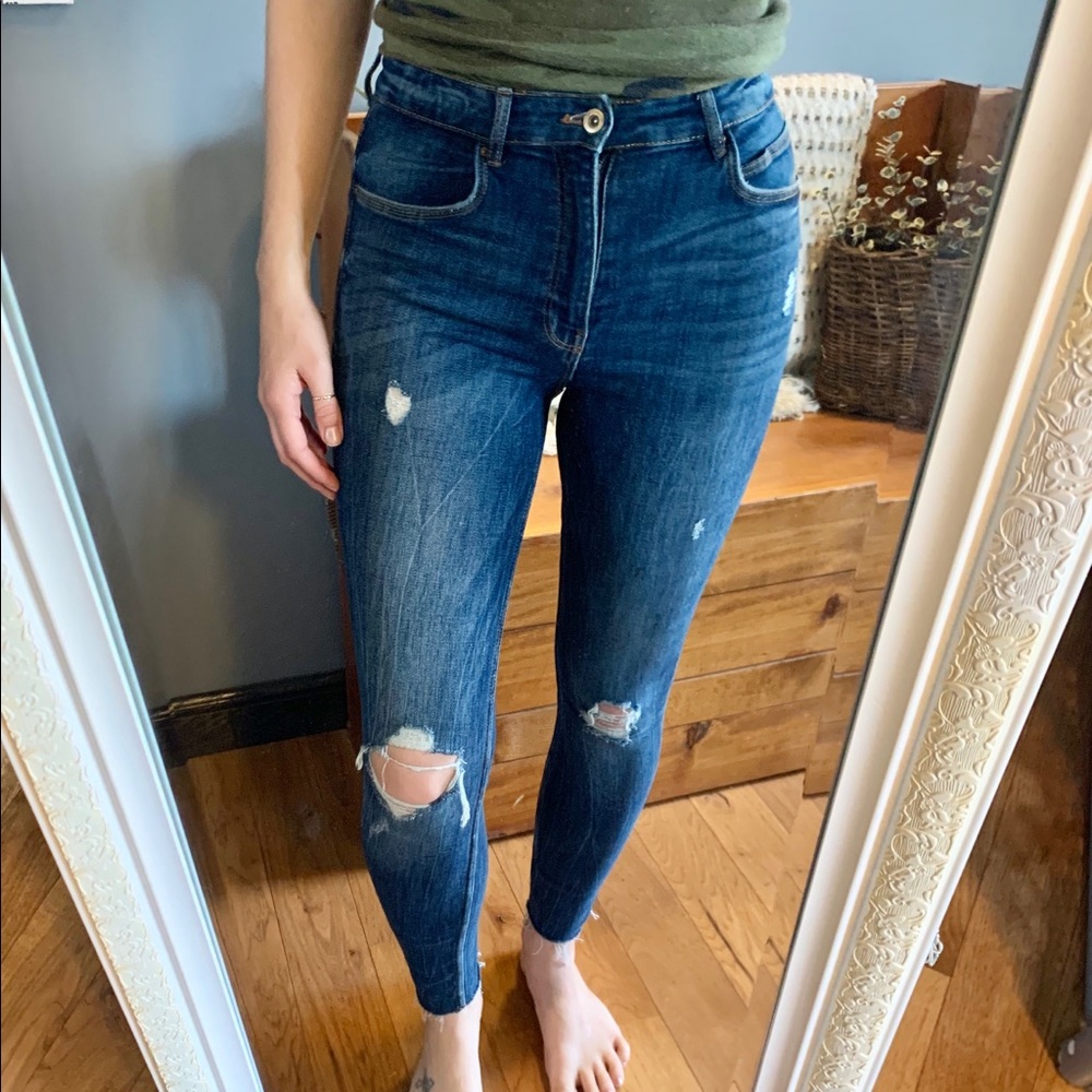 💰3 for $10💰ZARA Trafaluc Jeans High Waisted